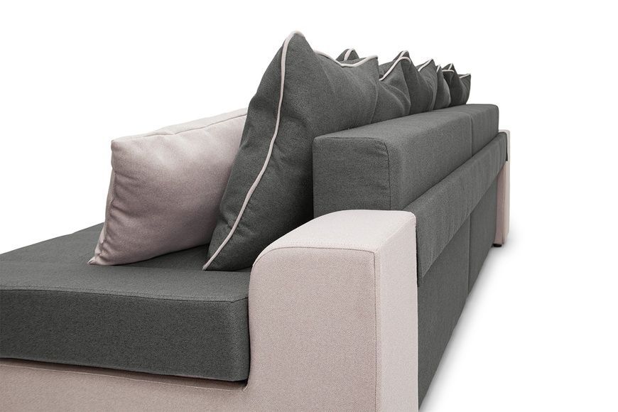 Диван Grande (114 &times; 308 см, серый с бежевым) IMI Premium mpr-d-grnd-bgm-35-33 фото