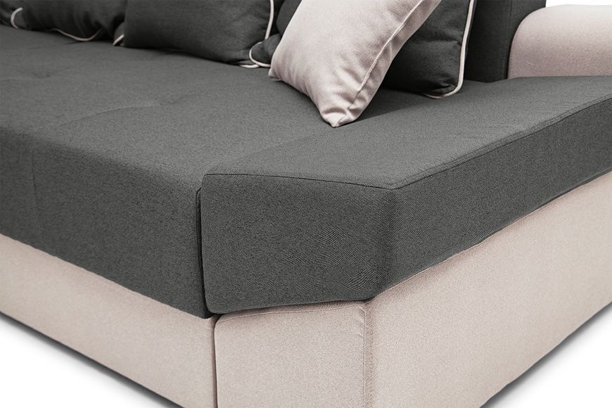 Диван Grande (114 &times; 308 см, серый с бежевым) IMI Premium mpr-d-grnd-bgm-35-33 фото