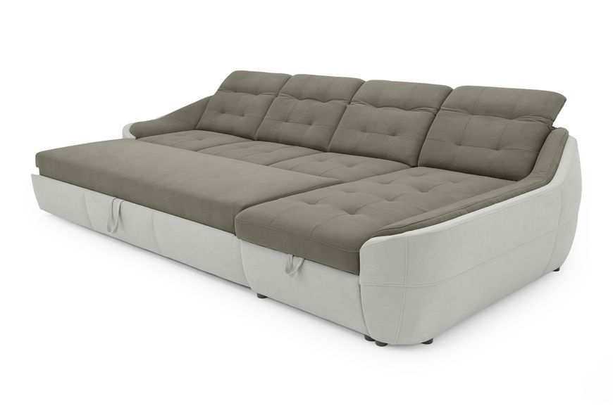 Кутовий диван Спейс АМ3 (337 &times; 187 см, бежевий з молочним) IMI Premium ksps-AM3-ll-09-01-p фото