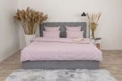 Комплект постільної білизни Деметра-17 (євро, бязь gold lux, наволочки: 50х70 см 2 шт та 70х70 см 2 шт, клітинка, пудра) IMI m-ps-bz-glx-dmt17-vr-kl-p фото 2