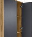Шкаф NordicNest-2 (Дуб Аппалачи + Антрацит, 80х34х200 см) lshf-th2-db-ppl-ntr фото 4