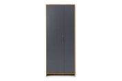 Шкаф NordicNest-2 (Дуб Аппалачи + Антрацит, 80х34х200 см) lshf-th2-db-ppl-ntr фото 2