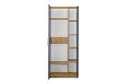 Шкаф NordicNest-2 (Дуб Аппалачи + Антрацит, 80х34х200 см) lshf-th2-db-ppl-ntr фото 3