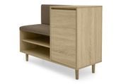 Тумба для обуви с сидением FrostFeel-12 (дуб сонома и лили 09, 100х40х73 см) ltmb-to12-db-snm фото 1