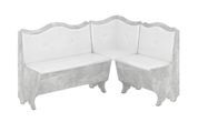 Кухонний куточок FlavorFurnish-1 (110 &times; 150, шкірзам, білий і бетон) ph-kt-grcg-bl-btn фото