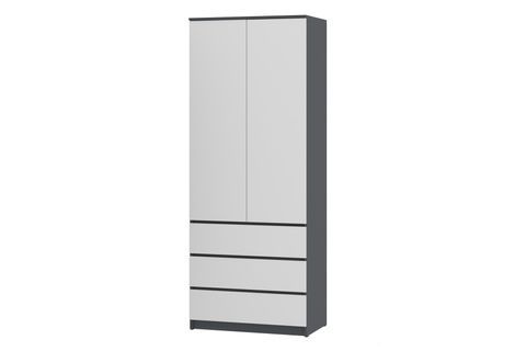 Шафа Formo-5 (антацит + білий, 80х54х207 см) ph-shf-sh2-ntc-bl фото