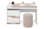 Стол письменный Утро-6 (120 &times; 60 &times; 76,3 см, бело-буковый) vr-stl-ps-stl-bl-bkv фото 2
