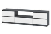 Тумба для TV Formo-8 (180 &times; 40 &times; 53 см, антрацит і білий) ph-tmb-tv-ns-fj-ntrc-bl фото