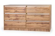 Комод SleekSpace-3 6ШУХ (Дуб Аппалачі + Німфея Альба, 160x43x86 см) IMI lkmd-brgm3-db-ppl-nmf-lb фото 1