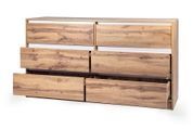 Комод SleekSpace-3 6ШУХ (Дуб Аппалачі + Німфея Альба, 160x43x86 см) IMI lkmd-brgm3-db-ppl-nmf-lb фото 3