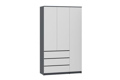 Шафа Formo-6 (антрацит + білий, 120х54х207 см) ph-shf-sh3-ntc-bl фото