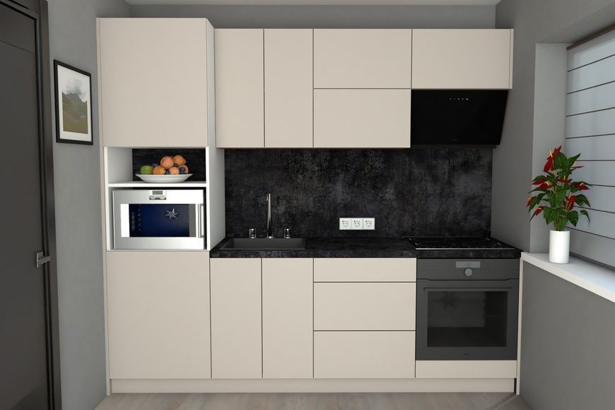 Модульная кухня Соломия (240 см, кашемир) IMI m-kh-m-slm-ksh-nmf-lb фото