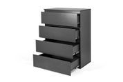 Комод SleekLine-1 4ШУХ (Антрацит, 80x43x105 см) IMI lkmd-nrd1-ntr фото 3