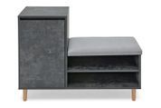 Тумба для взуття з сидінням FrostFeel-10 (бетон темний і лілі 94, 1000х385х760 мм) ltmb-to10-btn-tmn фото 2