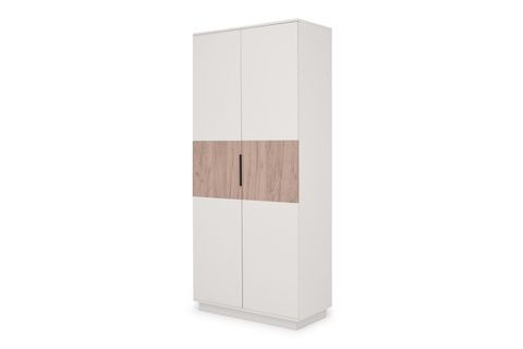 Шафа Поларо-1 (90 &times; 45 &times; 200 см, кашемір + дуб крафт сірий) md-sh-vzt-ksh-db-kr-sr фото